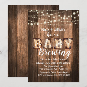 Invitación de Baby Shower 'Un Bebé se Está Gestand