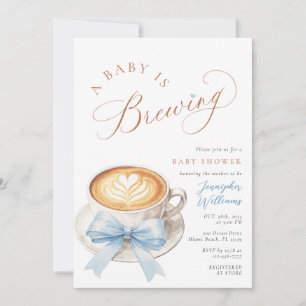 Invitación de Baby Shower 'Un Bebé Varón Está en C