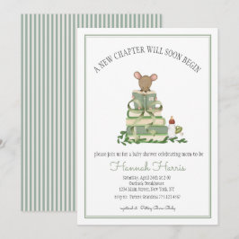 Invitación de Baby Shower Un Nuevo Capítulo
