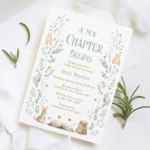 Invitación de Baby Shower 'Un Nuevo Capítulo'