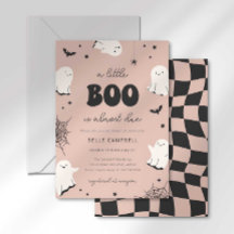 Invitación de Baby Shower 'Un pequeño Boo está a p