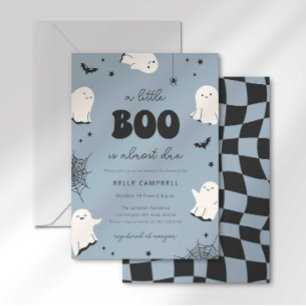 Invitación de Baby Shower 'Un pequeño Boo está cas