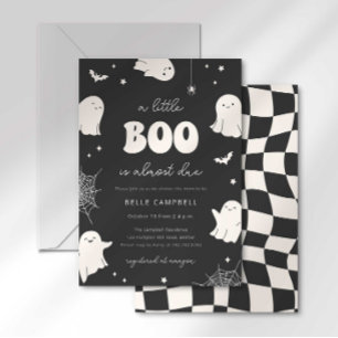 Invitación de Baby Shower 'Un pequeño Boo está cas