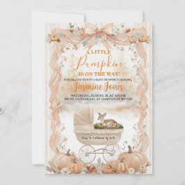 Invitación de Baby Shower Un Pequeño Calabacín Est