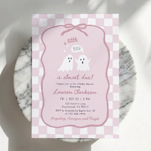 Invitación de Baby Shower Un Pequeño Fantasma Está