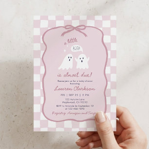 Invitación de Baby Shower Un Pequeño Fantasma Está