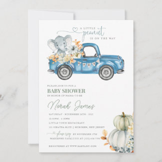 Invitación de Baby Shower Un pequeño maní está en 