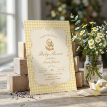 Invitación de Baby Shower Un Pequeño Pato