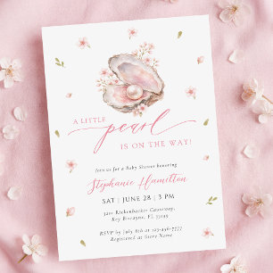 Invitación de Baby Shower Una Pequeña Perla