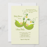 Invitación de Baby Shower vertical de dos ápodos d