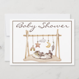 Invitación de baby shower vintage