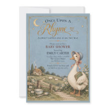 Invitación de Baby Shower Vintage de Mamá Oca