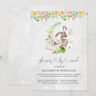 Invitación de baby shower virtual por correo