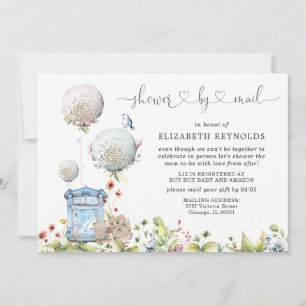 Invitación de baby shower virtual por correo