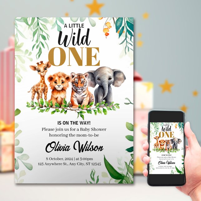 Invitación de Baby Shower Wild One (Subido por el creador)