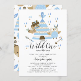 Invitación de Baby Shower Wild One