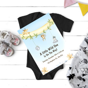 Invitación de Baby Shower Wild One Jungle