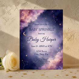 Invitación de Baby Sprinkle Celestial | Acuarela