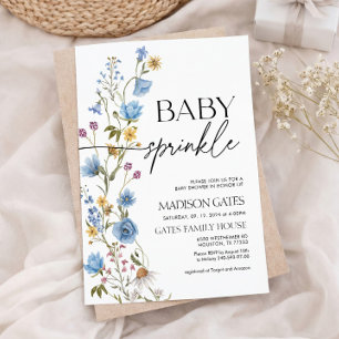 Invitación de Baby Sprinkle de Niño