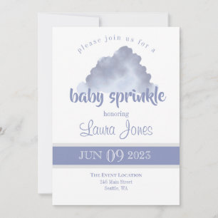 Invitación de Baby Sprinkle Neutral para Nube
