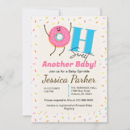 Invitación de Baby Sprinkle | Tarjeta de dona pers