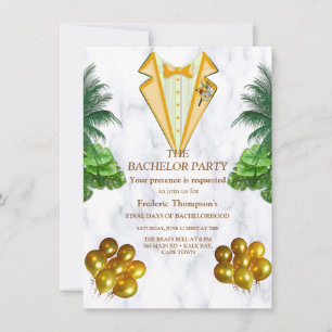 Invitación de bachiller romántico tropical