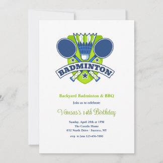 Invitación de bádminton