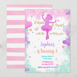 Invitación de Bailarina 