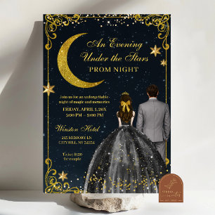 Invitación de baile de graduación de Noche estrell