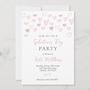 Invitación de baile del día de Galentines