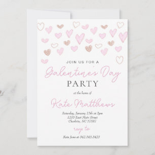 Invitación de baile del día de Galentines
