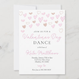 Invitación de baile del día de San Valentín