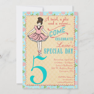 Invitación de Ballerina Party