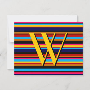 Invitación de banda multicolor