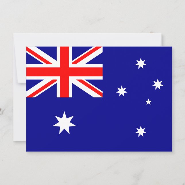 Invitación de bandera de Australia (Anverso)