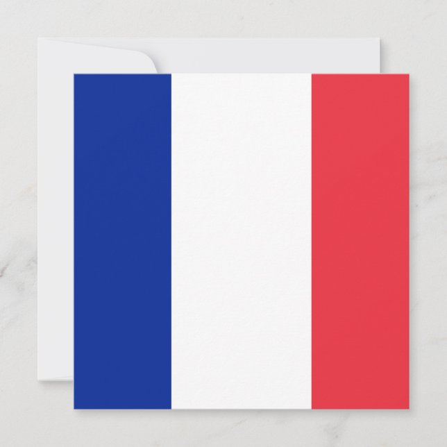 Invitación de bandera de Francia (Anverso)