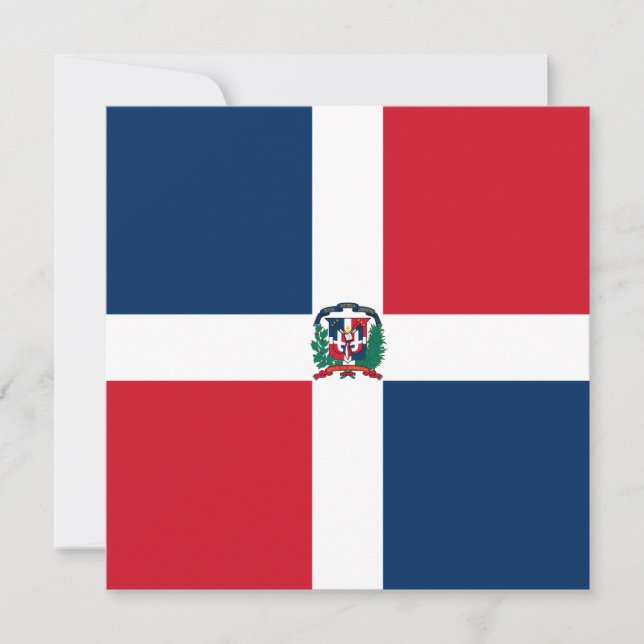 Invitación de bandera de República Dominicana (Anverso)
