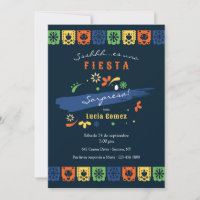 Invitación de Banderas de Fiesta Mexicana