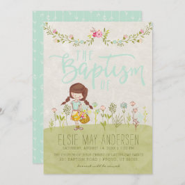 INVITACIÓN DE BAPTISMO DE LDS | Bonito Cute Chica 