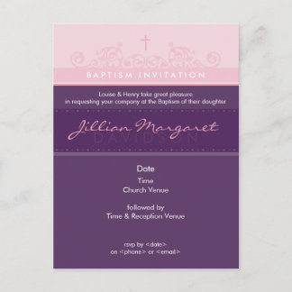 INVITACIÓN DE BAPTISMO :: elegante 2