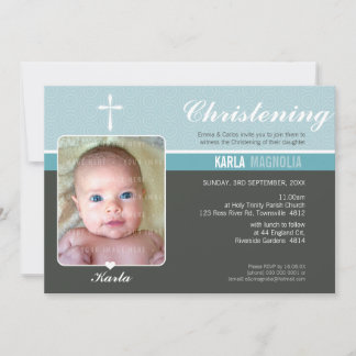 INVITACIÓN DE BAPTISMO FOTOGRÁFICO :: Paz 5 L