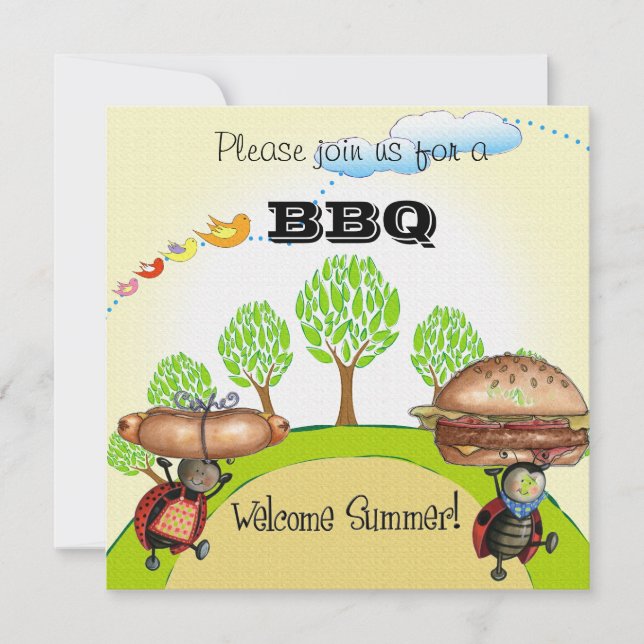 Invitación de barbacoa (Anverso)