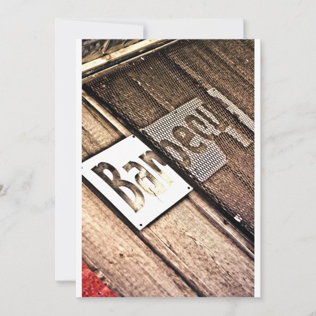 Invitación de barbacoa (Anverso)