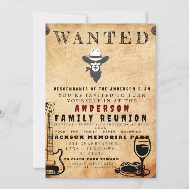 Invitación de Barbeque a la Reunión de Posters (Anverso)