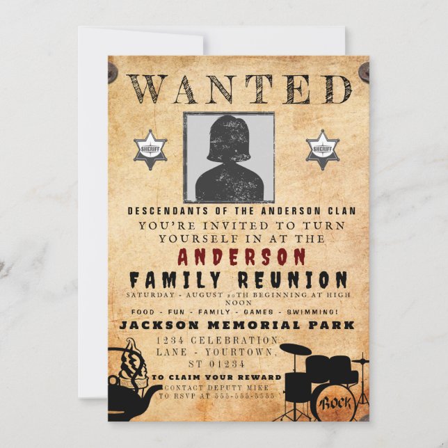 Invitación de Barbeque a la Reunión de Posters (Anverso)