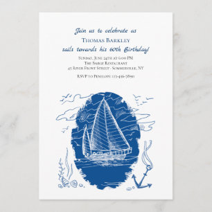Invitación de barco a vela