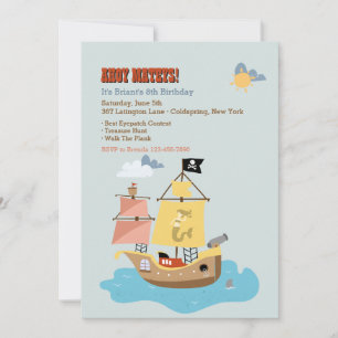 Invitación de Barco Pirata