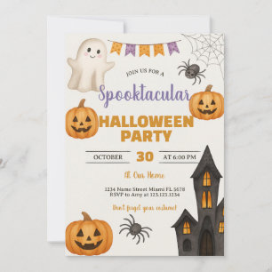 Invitación de Bash embrujado de truco o tratamient