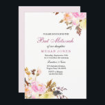 Invitación de Bat Mitzvah, Chica de Floral rosa du<br><div class="desc">Bat Mitzvah Invitación Chica de Floral Rosa Dulce Bat Mitzvah Diseño floral de acuarela pintado a mano Floral Bouquet,  rústico floral Ver nuestro conjunto a juego arriba Diseño cortesía de: https://www.etsy.com/shop/SmallHouseBigPony</div>