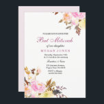 Invitación de Bat Mitzvah, Chica de Floral rosa du<br><div class="desc">Bat Mitzvah Invitación Chica de Floral Rosa Dulce Bat Mitzvah Diseño floral de acuarela pintado a mano Floral Bouquet,  rústico floral Ver nuestro conjunto a juego arriba Diseño cortesía de: https://www.etsy.com/shop/SmallHouseBigPony</div>